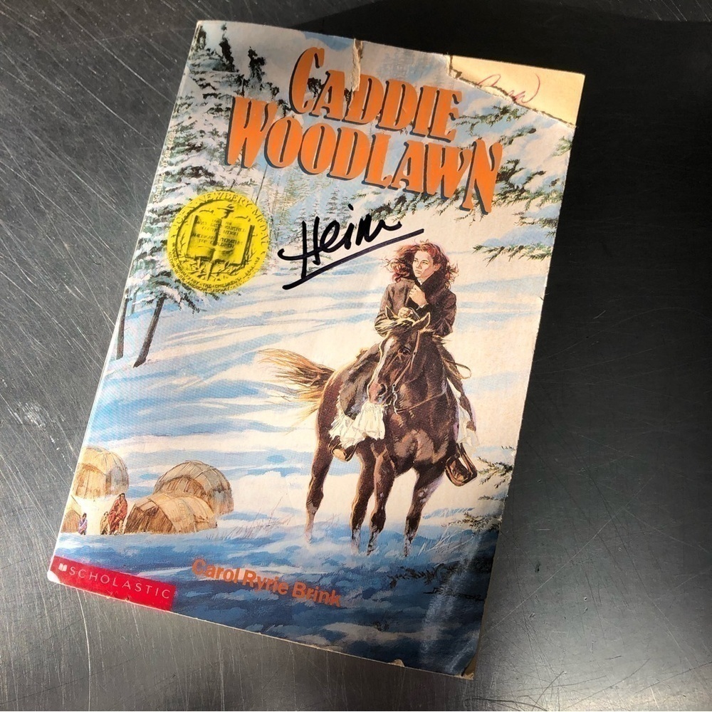 Caddie Woodlawn by: Carol Ryrie Brink, paperback book